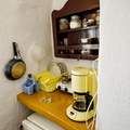 Tiny kitchenette of Aegeas studio (1901 visits) Tiny kitchenette of Aegeas Traditional Houses studio. It has a coffee-making machine and a hot plate... Tiny kitchenette of Aegeas studio